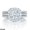 Silver Square Stone Ring