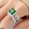 Silver Square Statement Ring