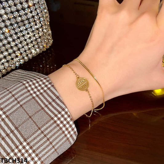 Gold Symbol Chain Bracelet