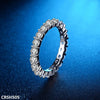 Zircon Band Ring – Silver
