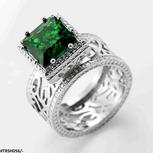 Silver Square Statement Ring