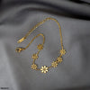 ess Steel Flower BraceletStainl