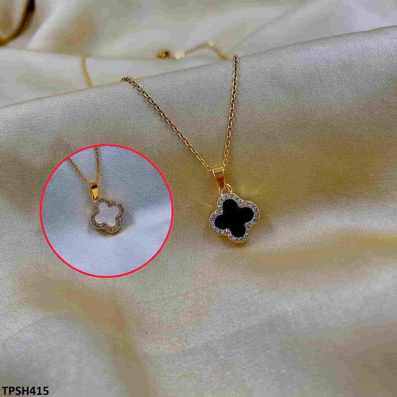 Minimal Clover Pendant Necklace