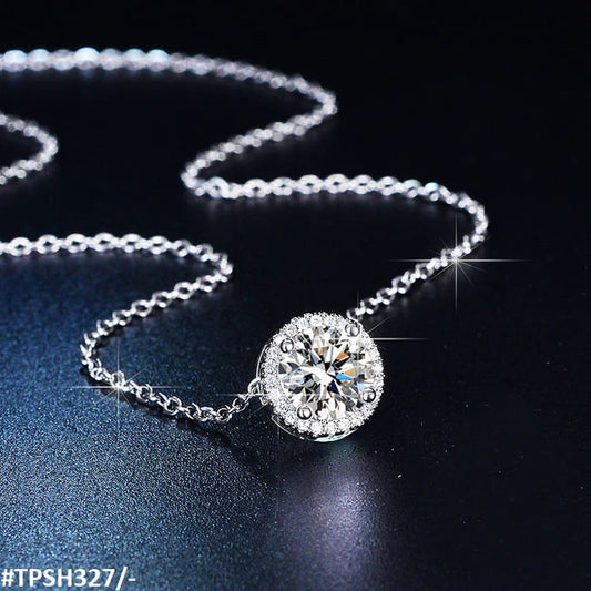 Round Zircon Pendant Necklace