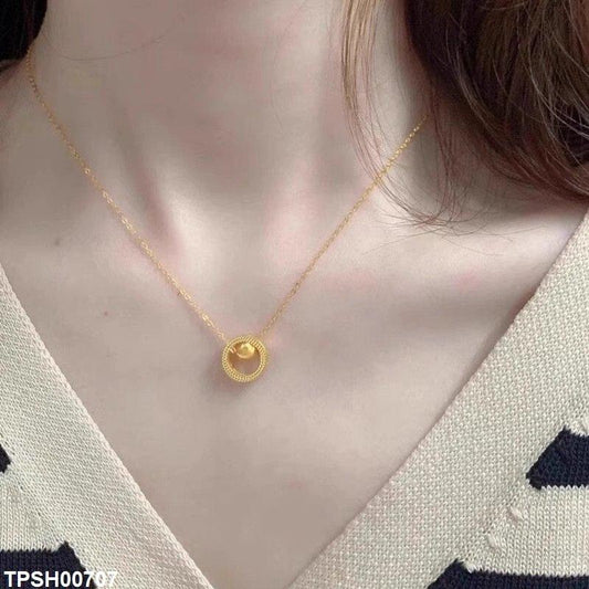 Elegant Minimal Round Necklace
