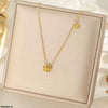 Minimal Floral Pendant Necklace