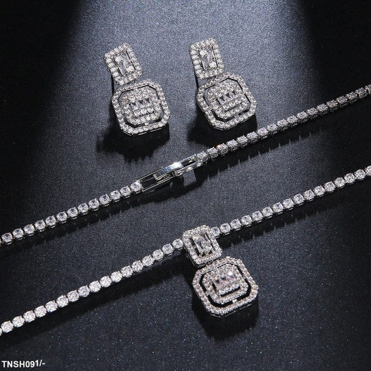 Classic Cushion Necklace Set