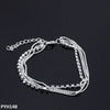 Triple Layer Rhinestone Anklet