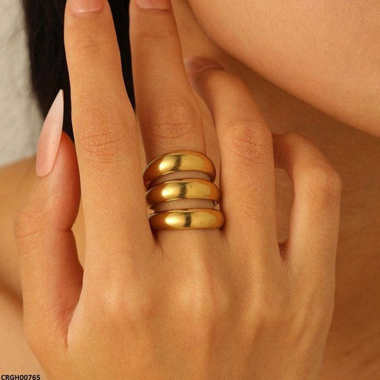 Triple Band Gold Ring