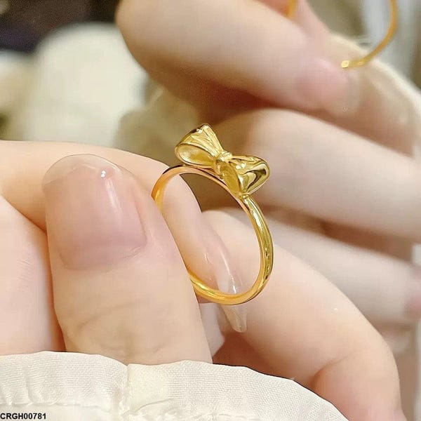 Gold Bow Ring