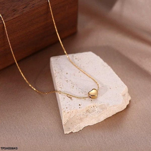 Minimalist Gold Heart Pendant