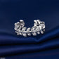 Silver Leaf Layered Ring