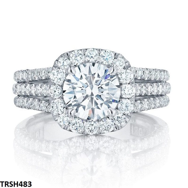 Silver Square Stone Ring