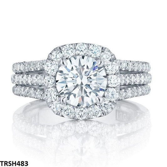 Silver Square Stone Ring
