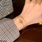 Gold Symbol Chain Bracelet