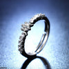 Silver Raised Stone Ring