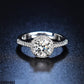 Silver Halo Stone Ring