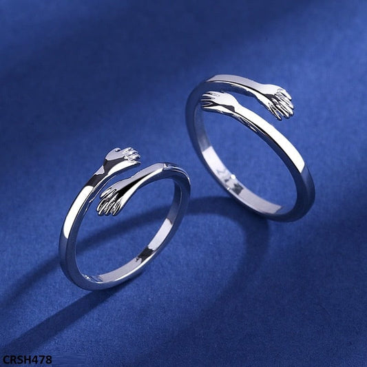 Holding Hands Couple Ring Set