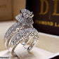 Silver Couple Ring Set