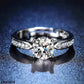 Round Silver Stone Ring