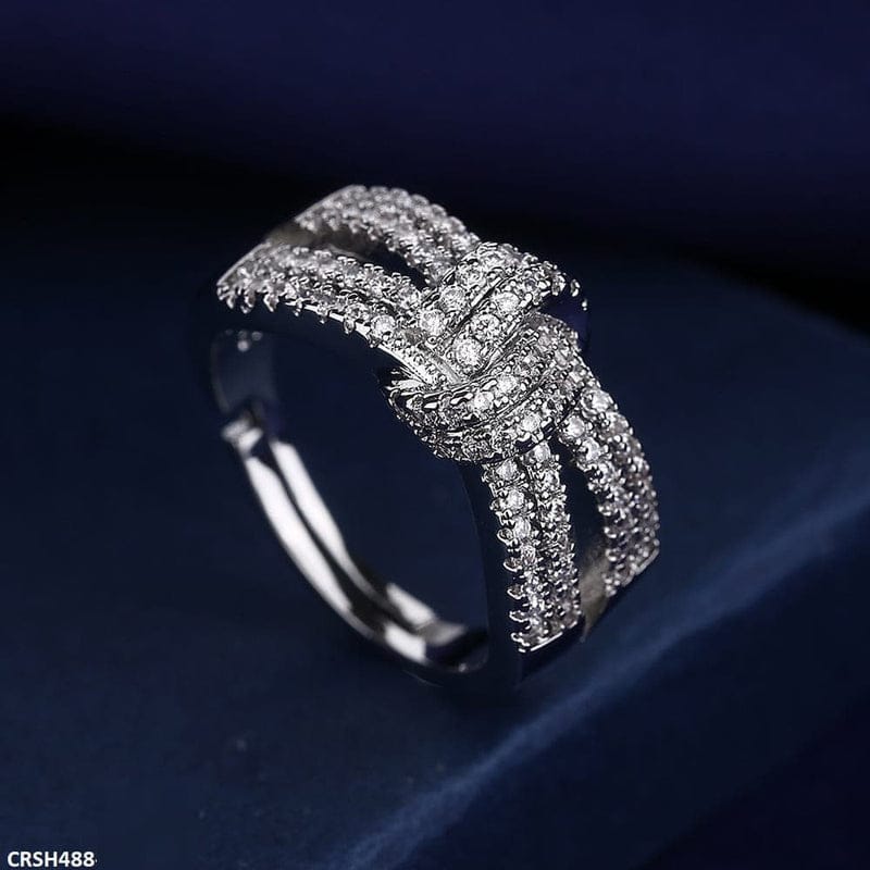 Silver Knot Layer Ring