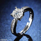Round Silver Stone Ring