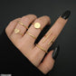 Gold Stackable Rings Set