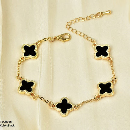 Elegant Clover Charm Bracelet