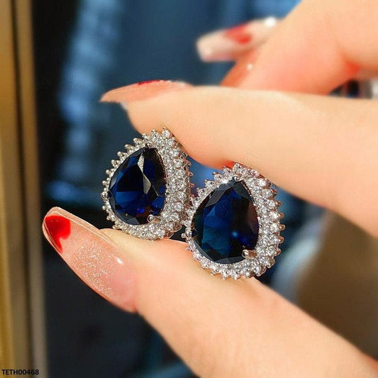 Teardrop Stone Studs