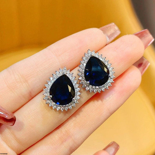 Teardrop Stone Studs