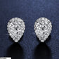 Teardrop Zircon Stud Earrings