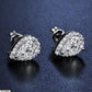 Teardrop Zircon Stud Earrings