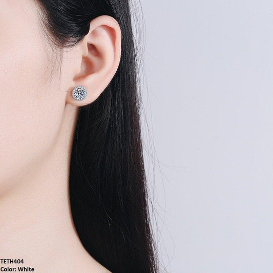 Round Zircon Studs