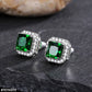 Square Zircon Stud Earrings