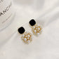 Elegant Pearl Cluster Earrings