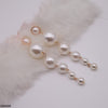 Elegant Multi Pearl Drop Earrings