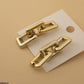 Gold Chain Link Drop Earrings