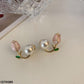 Pearl Flower Stud Earrings