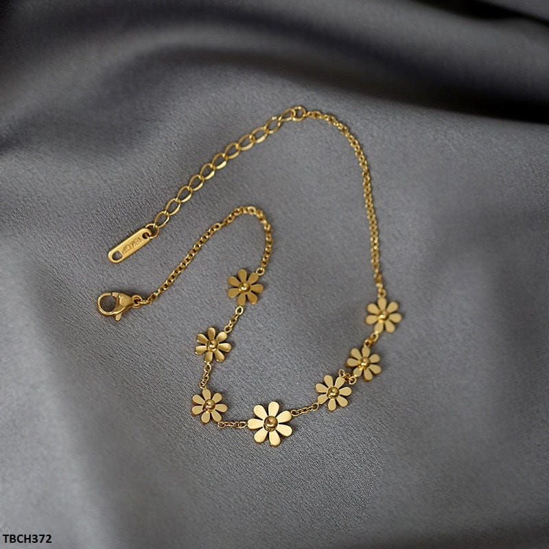 ess Steel Flower BraceletStainl