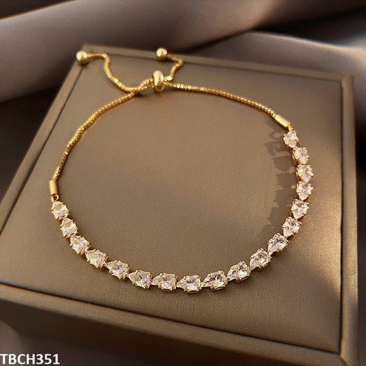 Cubic Crystal Chain Bracelet