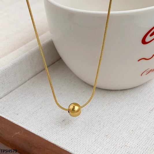 Minimal Sphere Pendant Necklace