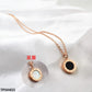 Roman Dial Pendant Necklace