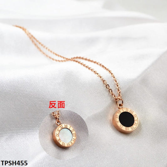 Roman Dial Pendant Necklace