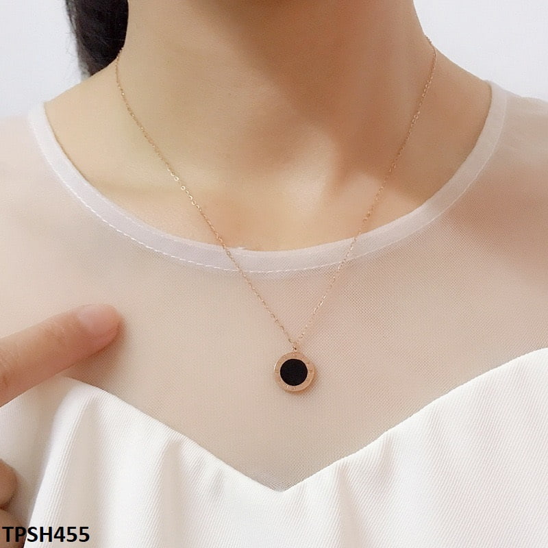 Roman Dial Pendant Necklace