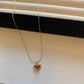 Gold Heart Pendant Necklace