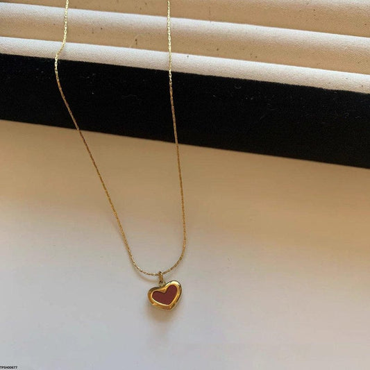 Gold Heart Pendant Necklace