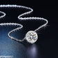 Round Zircon Pendant Necklace