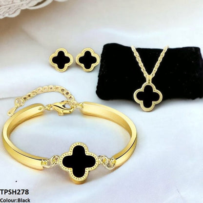 Clover Charm Jewelry Set