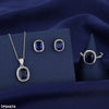 Royal Blue Stone Pendant Set