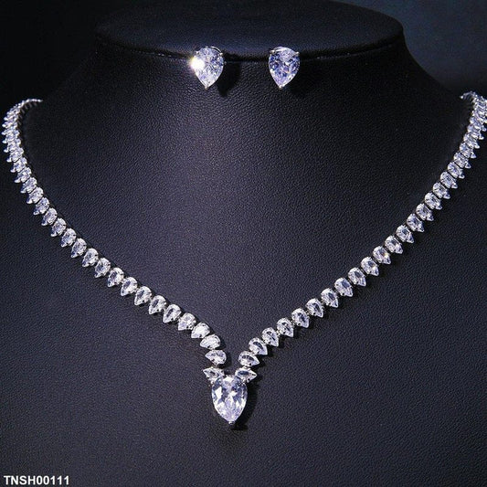 Zircon V Necklace Set